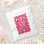 Liefde is ... welkomstzakken bedankzakje (Geknipt)