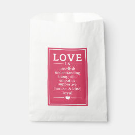 Liefde is ... welkomstzakken bedankzakje