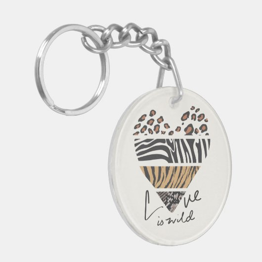 Liefde is Wild Sleutelhanger (Voorkant Links)