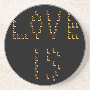 Liefde is zandsteen onderzetter