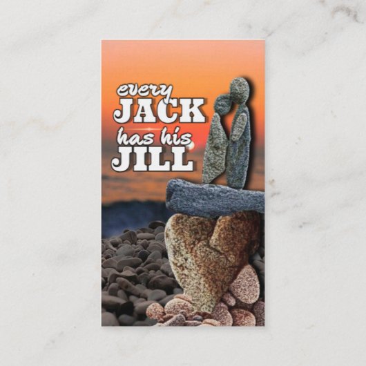 Liefde is zeker: elke Jack heeft zijn Jill Visitekaartje (Achterkant)