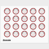 Liefde is zoet - Bloemen Ronde Sticker (Vel)