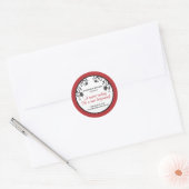 Liefde is zoet - Bloemen Ronde Sticker (Envelop)