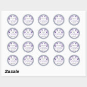 Liefde is zoet - Bloemen Ronde Sticker (Vel)