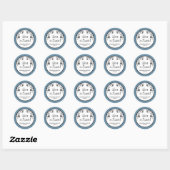 Liefde is zoet - Bloemen Ronde Sticker (Vel)