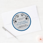 Liefde is zoet - Bloemenwijnstokken Ronde Sticker (Envelop)