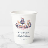 Liefde is zoet Bruiloft waterverf Papieren Bekers (Voorkant)