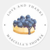 Liefde is zoet (Cheesecake) Vrijgezellenfeest Ronde Sticker (Voorkant)