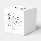 Liefde is zoet Geniet van een traktatie bruiloft Bedankdoosjes (Achterkant)