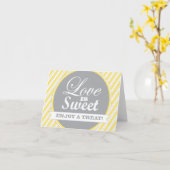 Liefde is zoet Geniet van een traktatie Kaart (Gele Bloem)