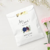 Liefde is zoet genieten van een traktatie navy blo bedankzakje (Gezegeld)