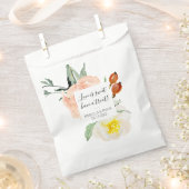 Liefde is zoet hebben een traktatie koraal bloemen bedankzakje (Geknipt)