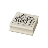 Liefde is zoet - huwelijksgunst stempel gepersonal (Stempel)