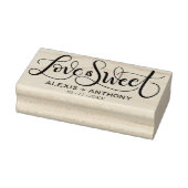 Liefde is zoet - huwelijksgunst stempel gepersonal (Stempel)