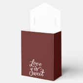 Liefde is zoet in Sangria en Witte Bruiloft Bedankdoosjes (Geopend)
