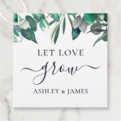 Liefde is zoet label, Handgemaakte giftlabel, Trou Bedankjes Labels (Voorkant)