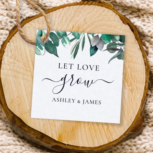 Liefde is zoet label, Handgemaakte giftlabel, Trou Bedankjes Labels