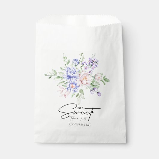 Liefde is zoet, neem alsjeblieft een traktatie the bedankzakje (Voorkant)