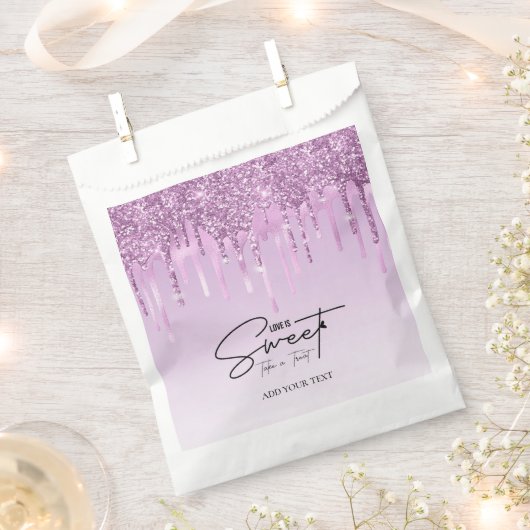 Liefde is zoet, neem alsjeblieft een traktatiefees bedankzakje (Geknipt)