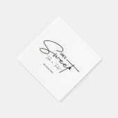 Liefde is zoet, neem alsjeblieft een traktatiefees servet (Hoek)