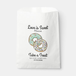 Liefde is zoet Neem een donut aangepaste bruiloft Bedankzakje