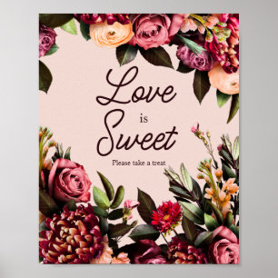 Liefde is zoet, neem een lekkernij poster