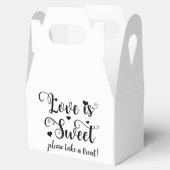 Liefde is zoet Neem een traktatie aangepaste bruil Bedankdoosjes (Geopend)