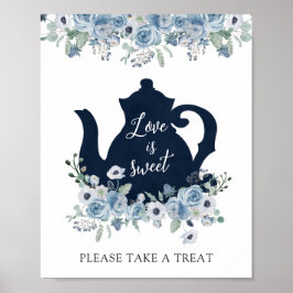 Liefde is zoet, neem een traktatie Bruids Tea Show Poster
