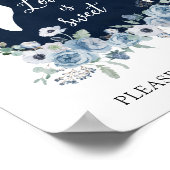 Liefde is zoet, neem een traktatie bruidstheesalon poster (Hoek)