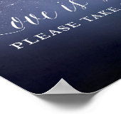 Liefde is zoet Neem een traktatie hemelteken Poster (Hoek)