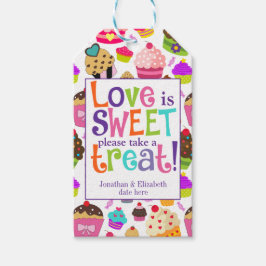 Liefde Is Zoet Neem Een Treat Cadeaulabel