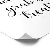 Liefde is zoet, pak een traktatie Suikerbuffet bor Poster (Hoek)