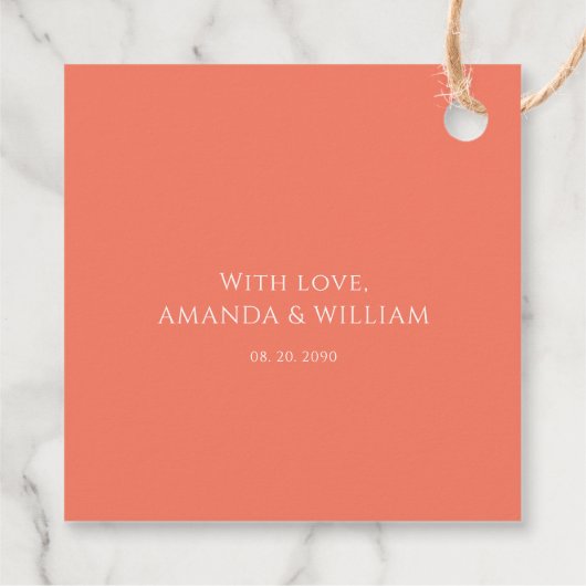 Liefde is zoet - Romantisch Ronde Gift Label (Achterkant)