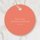 Liefde is zoet - Romantisch Ronde Gift Label (Achterkant)