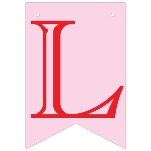 Liefde is Zoet! Roze Bruids Trouwdouche Vlaggetjes (Tweede vlag)