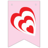 Liefde is Zoet! Roze Bruids Trouwdouche Vlaggetjes (Eerste vlag)