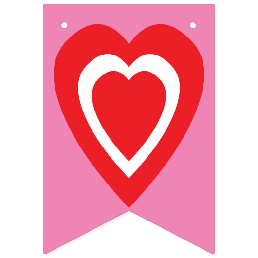 LIEFDE IS ZOET! Roze Valentijnsdag viering Vlaggetjes (Eerste vlag)