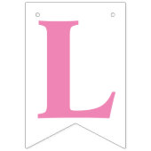 LIEFDE IS ZOET! ROZE VIERING DECOR VLAGGETJES (Tweede vlag)