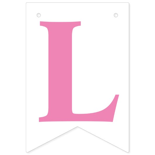 LIEFDE IS ZOET! ROZE VIERING DECOR VLAGGETJES (Tweede vlag)