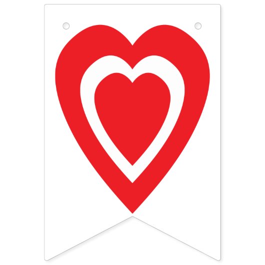 LIEFDE IS ZOET! ROZE VIERING DECOR VLAGGETJES (Eerste vlag)