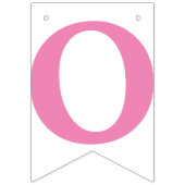 LIEFDE IS ZOET! ROZE VIERING DECOR VLAGGETJES (Derde vlag)