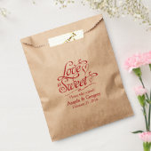 Liefde is Zoet Snoep Buffet Dessert Buffet Bruilof Bedankzakje (Gezegeld)