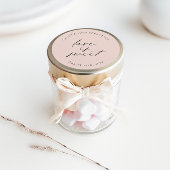 Liefde is zoet sticker, gepersonaliseerd feestcade ronde sticker