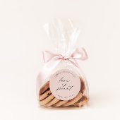 Liefde is zoet sticker, gepersonaliseerd feestcade ronde sticker