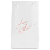 "Liefde is Zoet" Trouwcadeautas Klein Cadeauzakje (Voorkant)