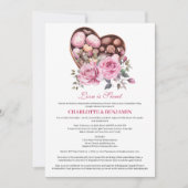 Liefde is zoet Valentijn Thema Koppels Bruiloft Fe Kaart (Voorkant)