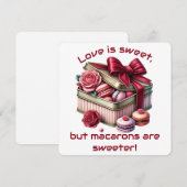 Liefde is zoet - Valentijnsdag Kaart (Voorkant / Achterkant)