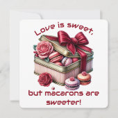 Liefde is zoet - Valentijnsdag Kaart (Voorkant)