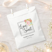 Liefde is zoet - Wedding Favor Bag, Douche Treats Bedankzakje (Geknipt)