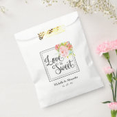 Liefde is zoet - Wedding Favor Bag, Douche Treats Bedankzakje (Gezegeld)